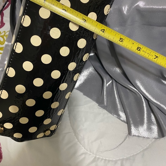 New Kate Spade bag, Navy blue polka dots - Picture 5 of 8